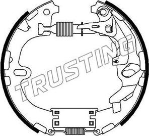 Trusting 633.0 - Комплект тормозных колодок, барабанные avtokuzovplus.com.ua