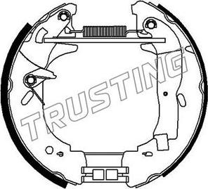 Trusting 634.0 - Комплект гальм, барабанний механізм autocars.com.ua