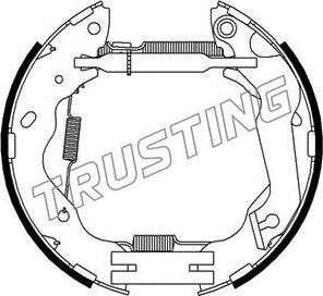 Trusting 6347 - Комплект тормозных колодок, барабанные avtokuzovplus.com.ua