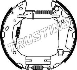 Trusting 636.0 - Комплект гальм, барабанний механізм autocars.com.ua