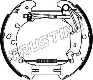 Trusting 6379 - Комплект тормозных колодок, барабанные avtokuzovplus.com.ua