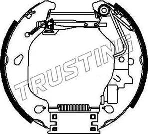 Trusting 6383 - Комплект тормозных колодок, барабанные avtokuzovplus.com.ua