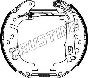 Trusting 6389 - Комплект гальм, барабанний механізм autocars.com.ua