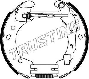 Trusting 6396 - Комплект тормозных колодок, барабанные avtokuzovplus.com.ua