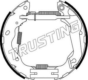 Trusting 6421 - Комплект тормозных колодок, барабанные avtokuzovplus.com.ua