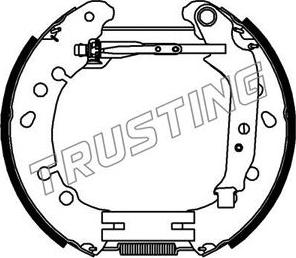 Trusting 6422 - Комплект тормозных колодок, барабанные avtokuzovplus.com.ua