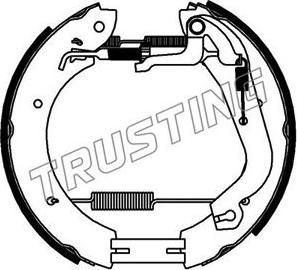 Trusting 6434 - Комплект гальм, барабанний механізм autocars.com.ua