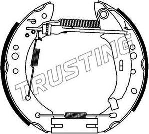 Trusting 6441 - Комплект гальм, барабанний механізм autocars.com.ua