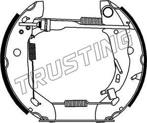 Trusting 645.0 - Комплект тормозных колодок, барабанные avtokuzovplus.com.ua