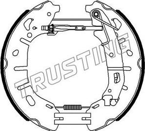 Trusting 6459 - Комплект тормозных колодок, барабанные avtokuzovplus.com.ua