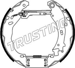 Trusting 6472 - Комплект тормозных колодок, барабанные autodnr.net