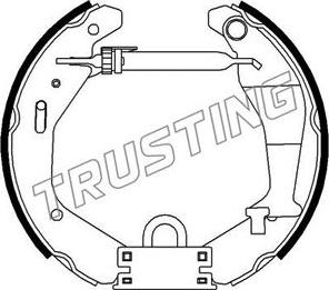 Trusting 6476 - Комплект гальм, барабанний механізм autocars.com.ua