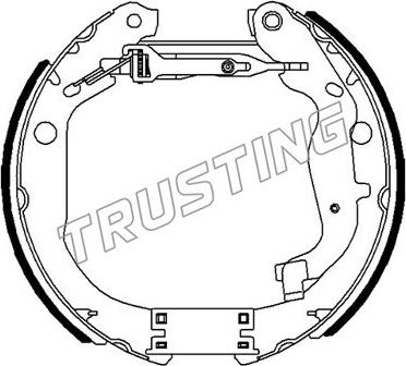Trusting 6491 - Комплект гальм, барабанний механізм autocars.com.ua