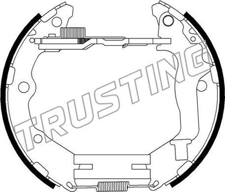 Trusting 6506 - Комплект гальм, барабанний механізм autocars.com.ua