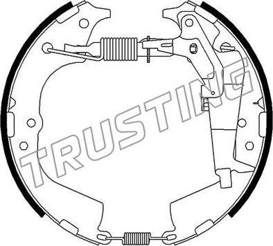 Trusting 651.0 - Комплект тормозных колодок, барабанные autodnr.net
