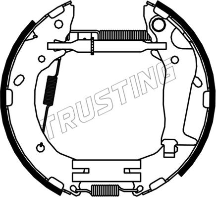 Trusting 6532 - Комплект тормозных колодок, барабанные avtokuzovplus.com.ua