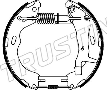 Trusting 6538 - Комплект тормозных колодок, барабанные avtokuzovplus.com.ua