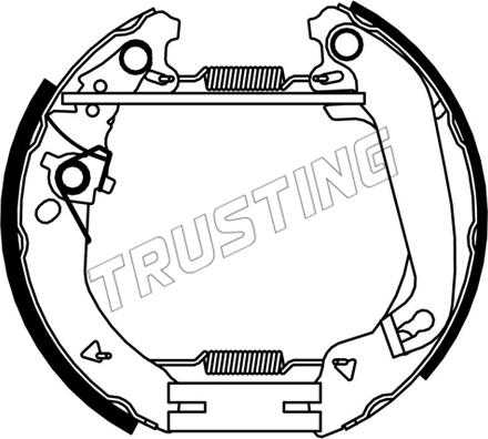 Trusting 6552 - Комплект гальм, барабанний механізм autocars.com.ua