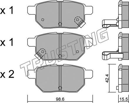 TOYOTA 446647101 - Тормозные колодки, дисковые, комплект avtokuzovplus.com.ua