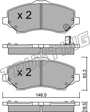 Galfer 205440 - Гальмівні колодки, дискові гальма autocars.com.ua