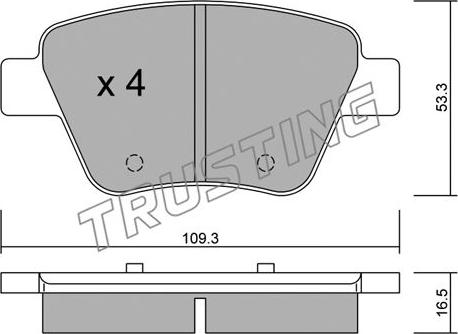 Trusting 906.0 - Комплектуючі, барабанний гальмівний механізм autocars.com.ua