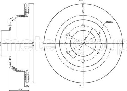 DJ Parts BD2203 - Гальмівний диск autocars.com.ua