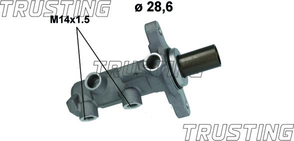 Trusting PF1028 - Главный тормозной цилиндр avtokuzovplus.com.ua