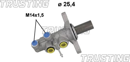 Trusting PF1274 - Главный тормозной цилиндр avtokuzovplus.com.ua