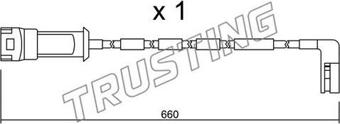 Trusting SU.082 - Сигнализатор, износ тормозных колодок autodnr.net
