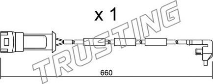 Trusting SU.090 - Сигналізатор, знос гальмівних колодок autocars.com.ua