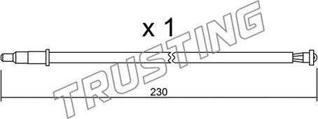 Trusting SU.105 - Сигналізатор, знос гальмівних колодок autocars.com.ua