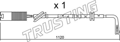 Trusting SU.124 - Сигнализатор, износ тормозных колодок autodnr.net