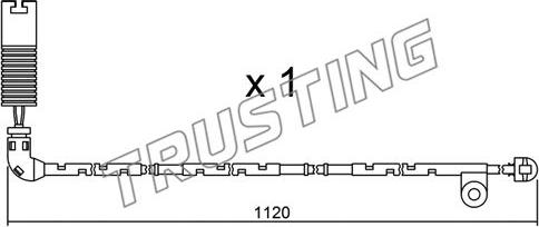 Trusting SU.156 - Сигналізатор, знос гальмівних колодок autocars.com.ua