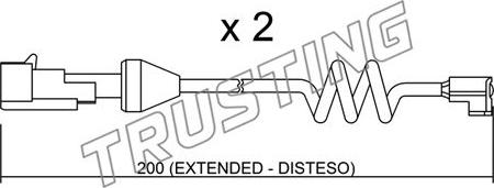 Trusting SU.165K - Сигнализатор, износ тормозных колодок autodnr.net