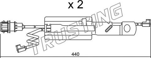 Trusting SU.179K - Сигналізатор, знос гальмівних колодок autocars.com.ua