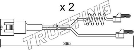 Trusting SU.180K - Сигналізатор, знос гальмівних колодок autocars.com.ua