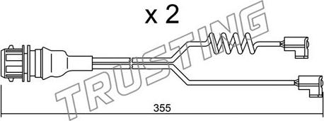 Trusting SU.181K - Сигнализатор, износ тормозных колодок avtokuzovplus.com.ua