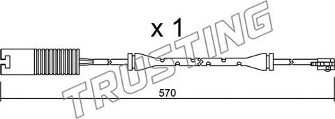 Trusting SU.208 - Сигналізатор, знос гальмівних колодок autocars.com.ua