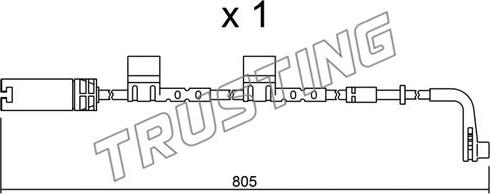 Trusting SU.222 - Сигнализатор, износ тормозных колодок avtokuzovplus.com.ua