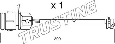 Trusting SU.249 - Сигналізатор, знос гальмівних колодок autocars.com.ua