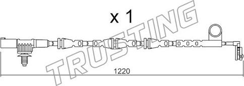 Trusting SU.256 - Сигнализатор, износ тормозных колодок avtokuzovplus.com.ua