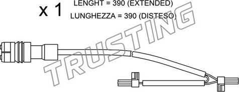 Trusting SU.264 - Сигналізатор, знос гальмівних колодок autocars.com.ua