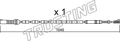 Trusting SU.279 - Сигнализатор, износ тормозных колодок avtokuzovplus.com.ua