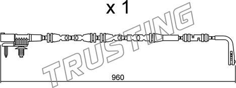 Trusting SU.317 - Сигналізатор, знос гальмівних колодок autocars.com.ua