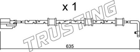 Trusting SU.323 - Сигнализатор, износ тормозных колодок autodnr.net
