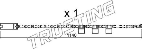 Trusting SU.325 - Сигнализатор, износ тормозных колодок avtokuzovplus.com.ua