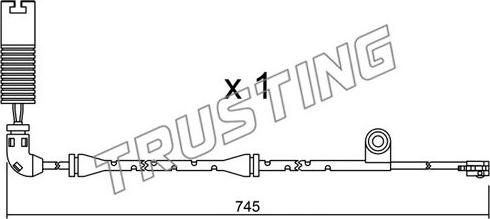 Trusting SU.326 - Сигнализатор, износ тормозных колодок avtokuzovplus.com.ua