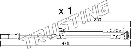 Trusting SU.338 - Сигналізатор, знос гальмівних колодок autocars.com.ua