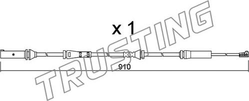 Trusting SU.350 - Сигнализатор, износ тормозных колодок avtokuzovplus.com.ua