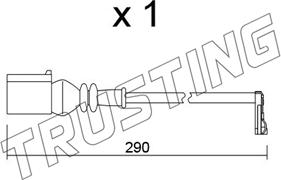 Trusting SU.365 - Сигнализатор, износ тормозных колодок avtokuzovplus.com.ua